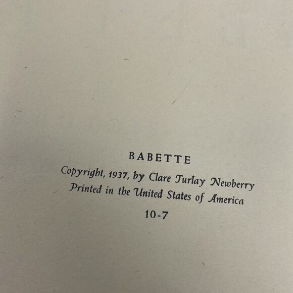 Host Pick! Antique 1937 hardcover Babette by Clare Turlay Newberry - Picture 13 of 16